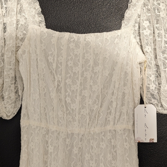 NEW! White Vintage Baby Doll Dress - Picture 4 of 9